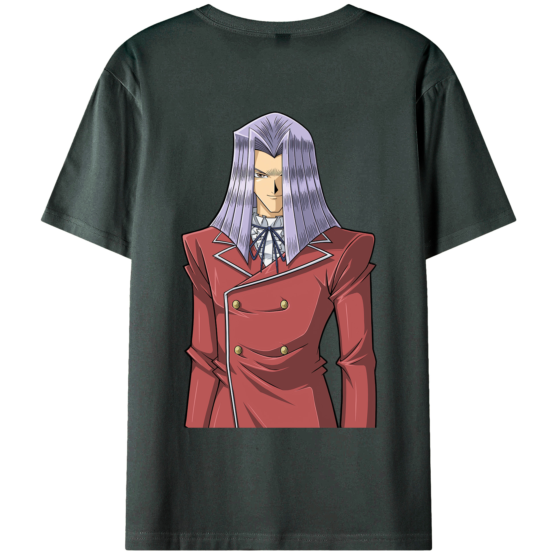 （画像用） 遊☆戯☆王 Yu-Gi-Oh! 綿100％ メンズ半袖Tシャツ（バックプリント） 通気性